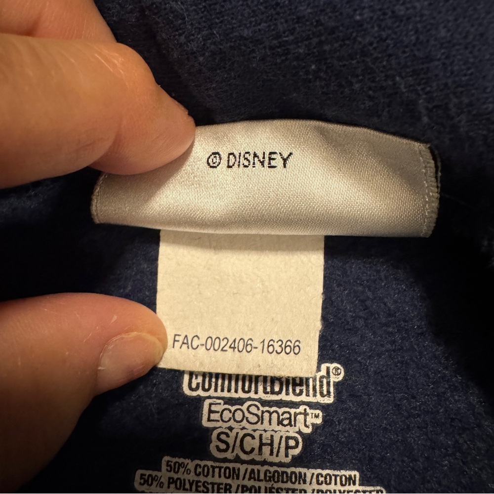 Disneyland Mickey Mouse Hoodie Navy Disney Parks- Small - Picture 5 of 9